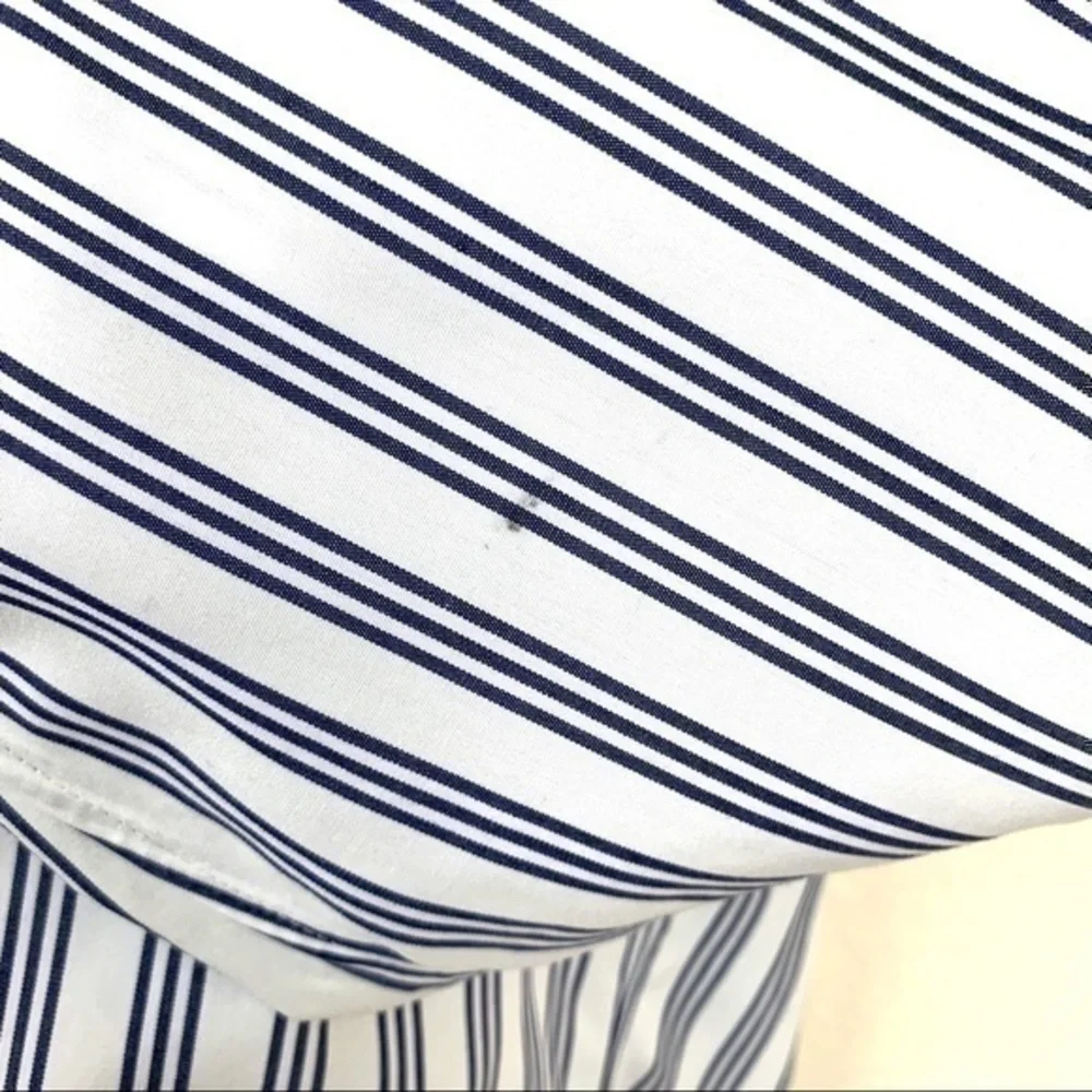 J.Crew striped shirt white and black size S
